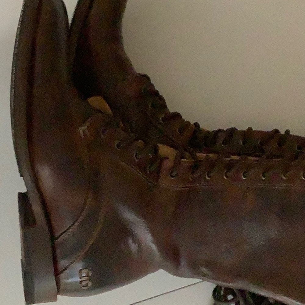 EUC Bed Stu Della leather Teak Lace-Up boots cobbler made Goodyear welted. - Picture 8 of 10